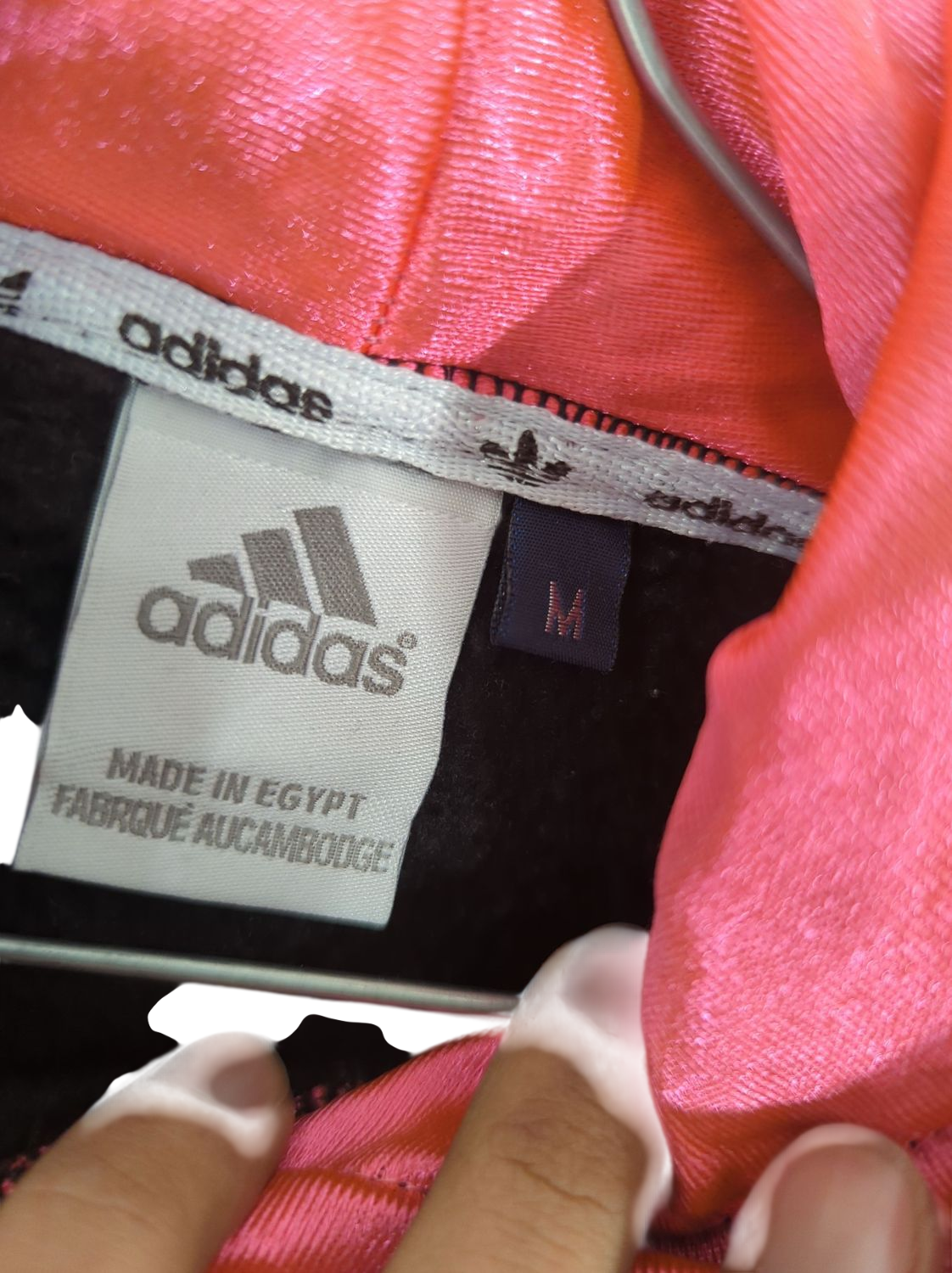 Adidas Black Hoodie with Red Logo - Sportswear