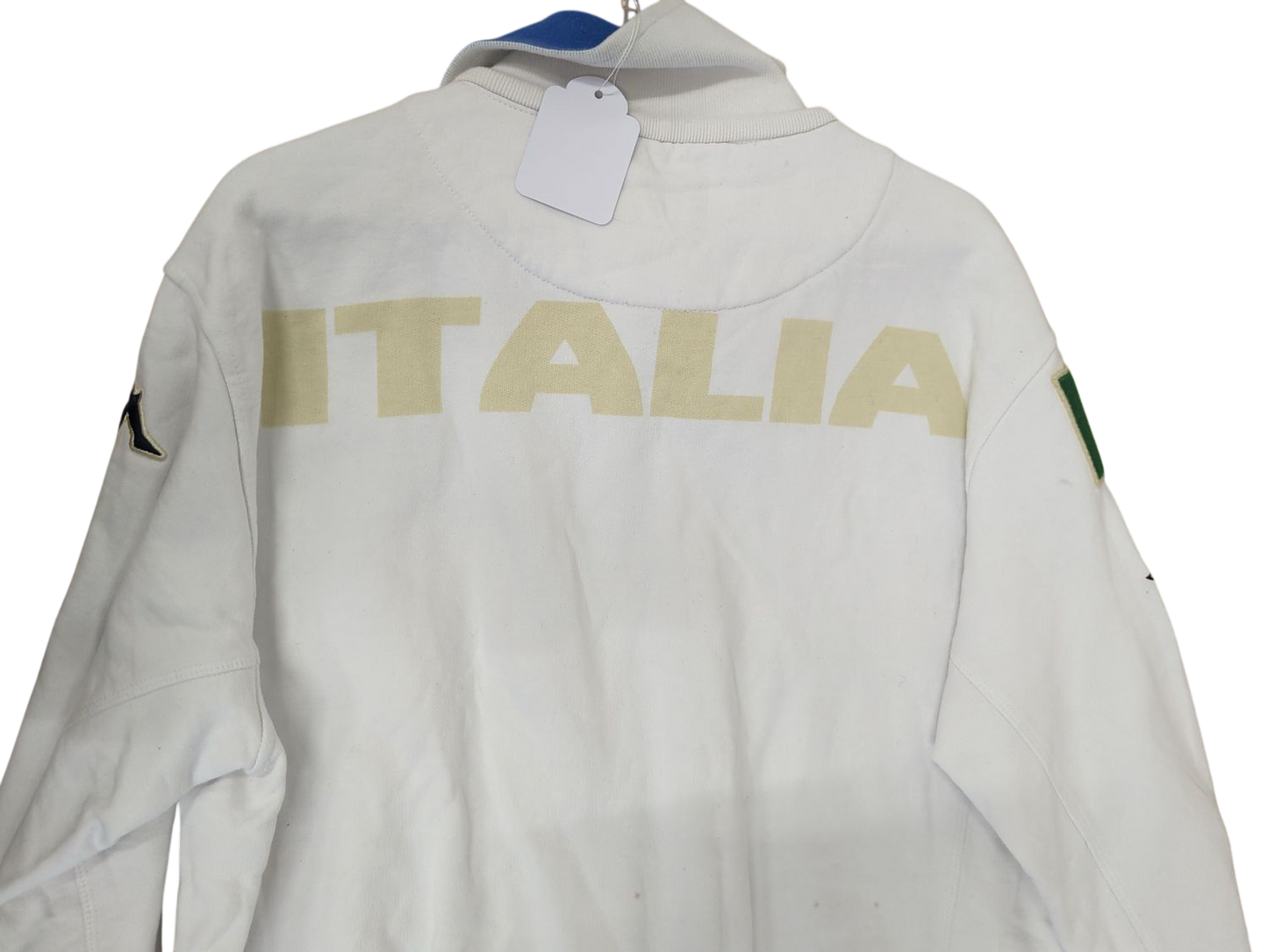Kappa Italia White Track Jacket - Maglia Azzurra - Size Medium