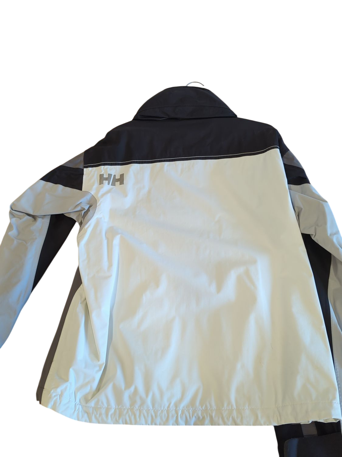 Helly Hansen Windbreaker Jacket - Size M/M - White/Black/Grey