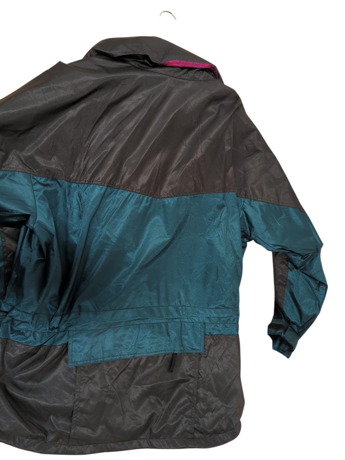 Jack Wolfskin Windbreaker Jacket - Size L/M - Black & Teal