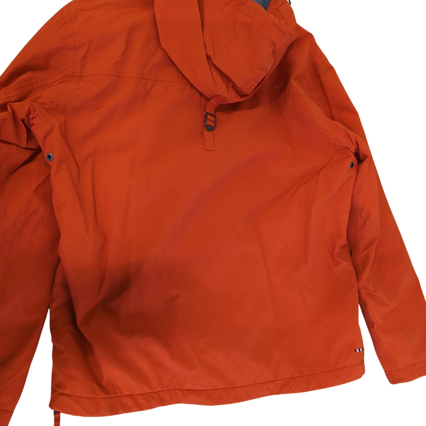 Napapijri Orange Windbreaker Jacket with Norway Flag