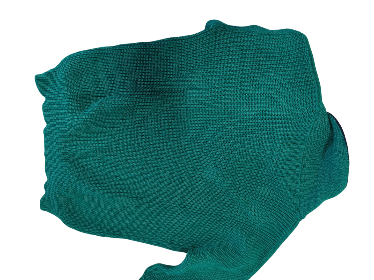 Feigler Green Knit Sweater with Embroidered Crest