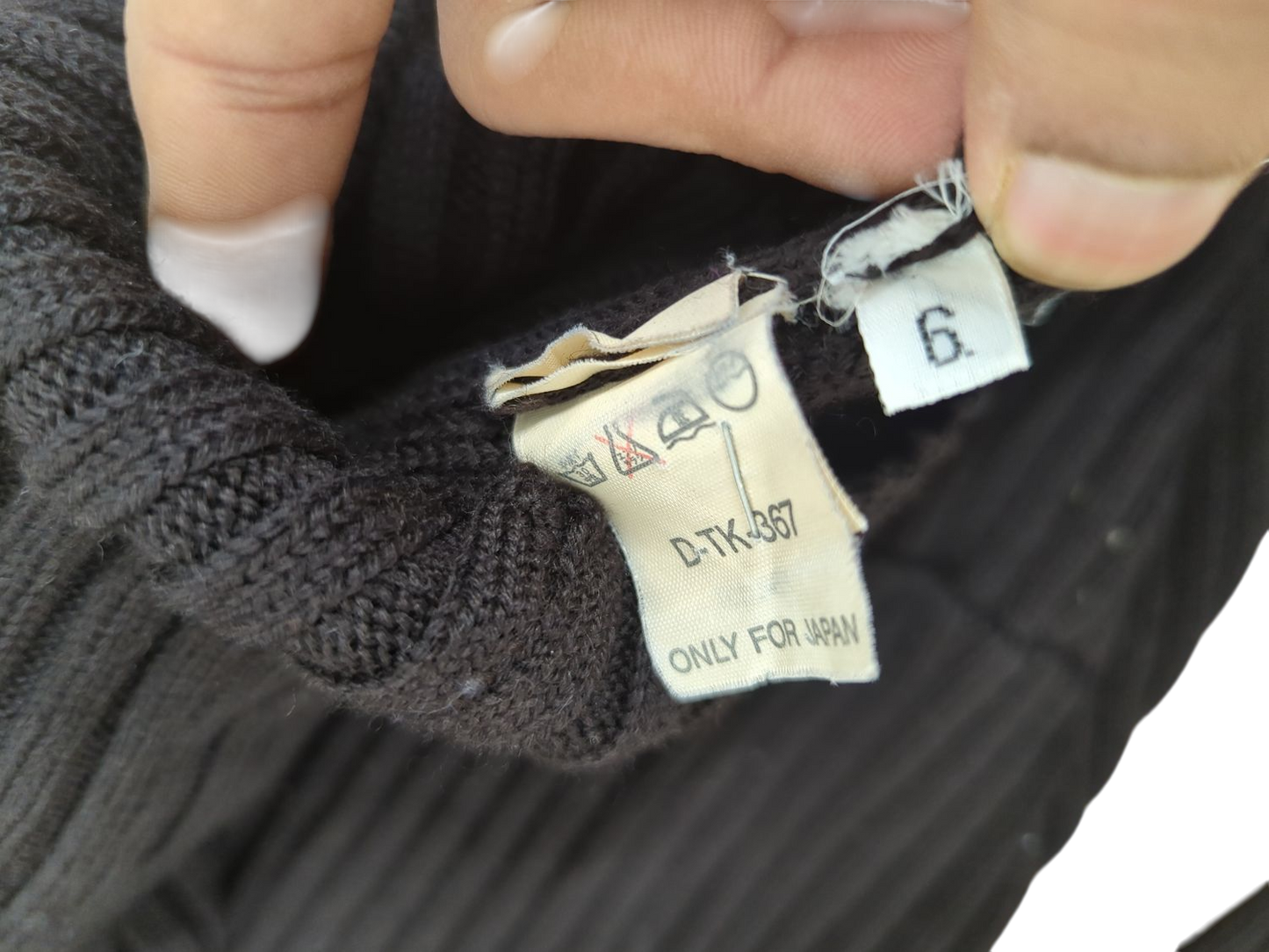 Sportmax Black Ribbed Sweater - Size 6 - Made in Italy