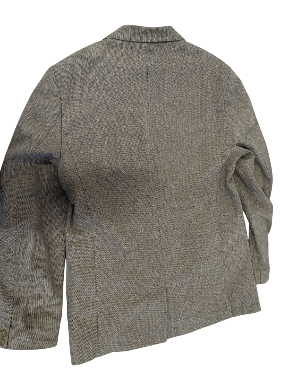 Vintage Tommy Hilfiger Grey Wool Blazer - Heritage M-Large