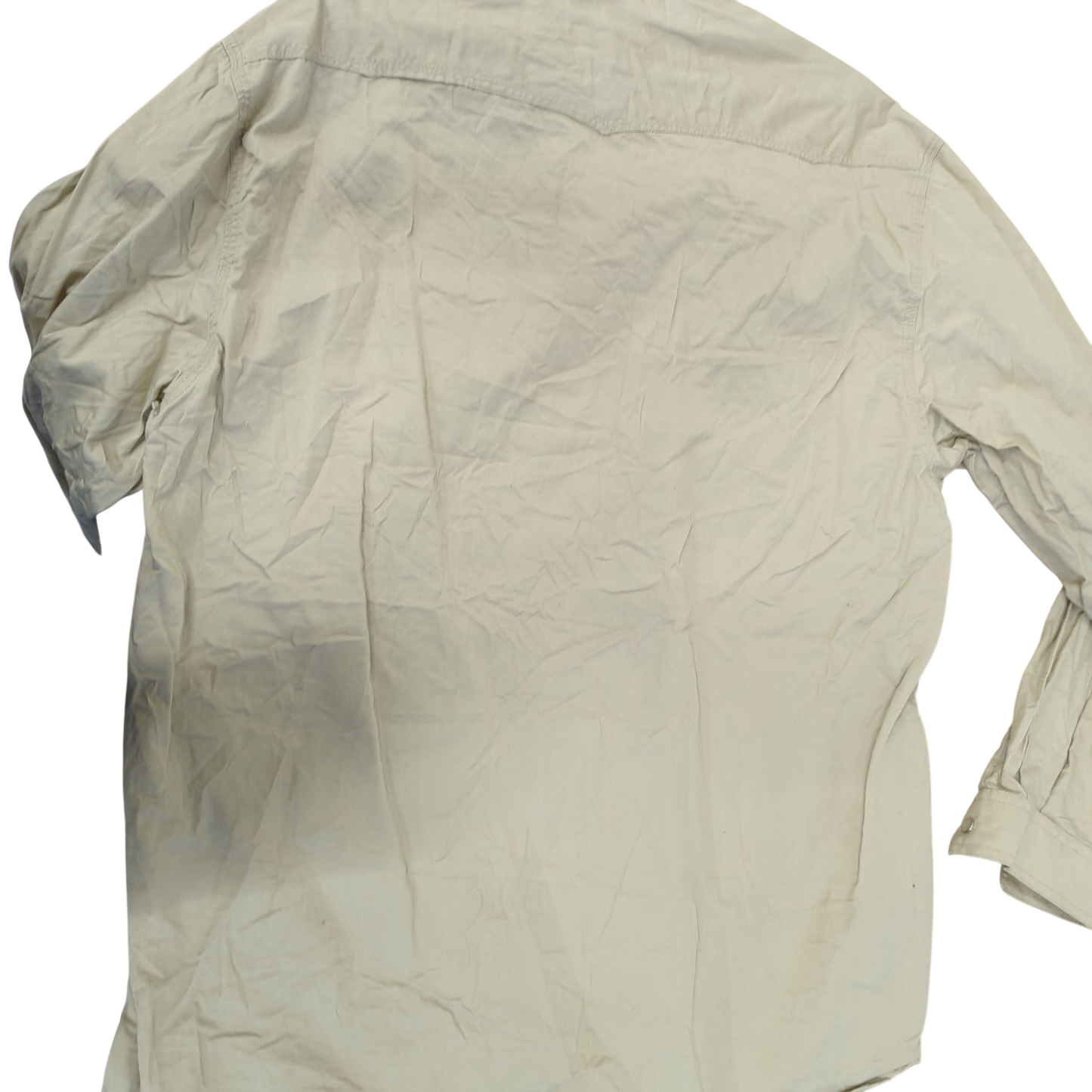 Levi's Beige Button-Down Shirt - Casual Long Sleeve Cotton Shirt