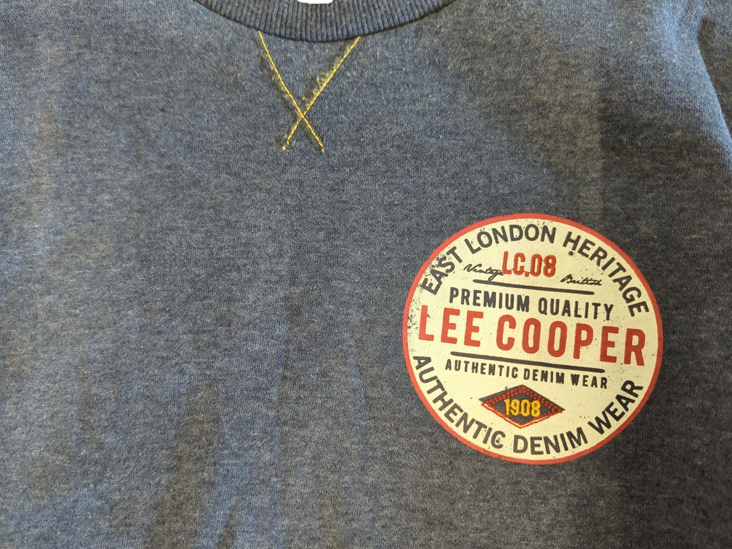 Lee Cooper Navy Blue Sweatshirt - Size XL - East London Heritage