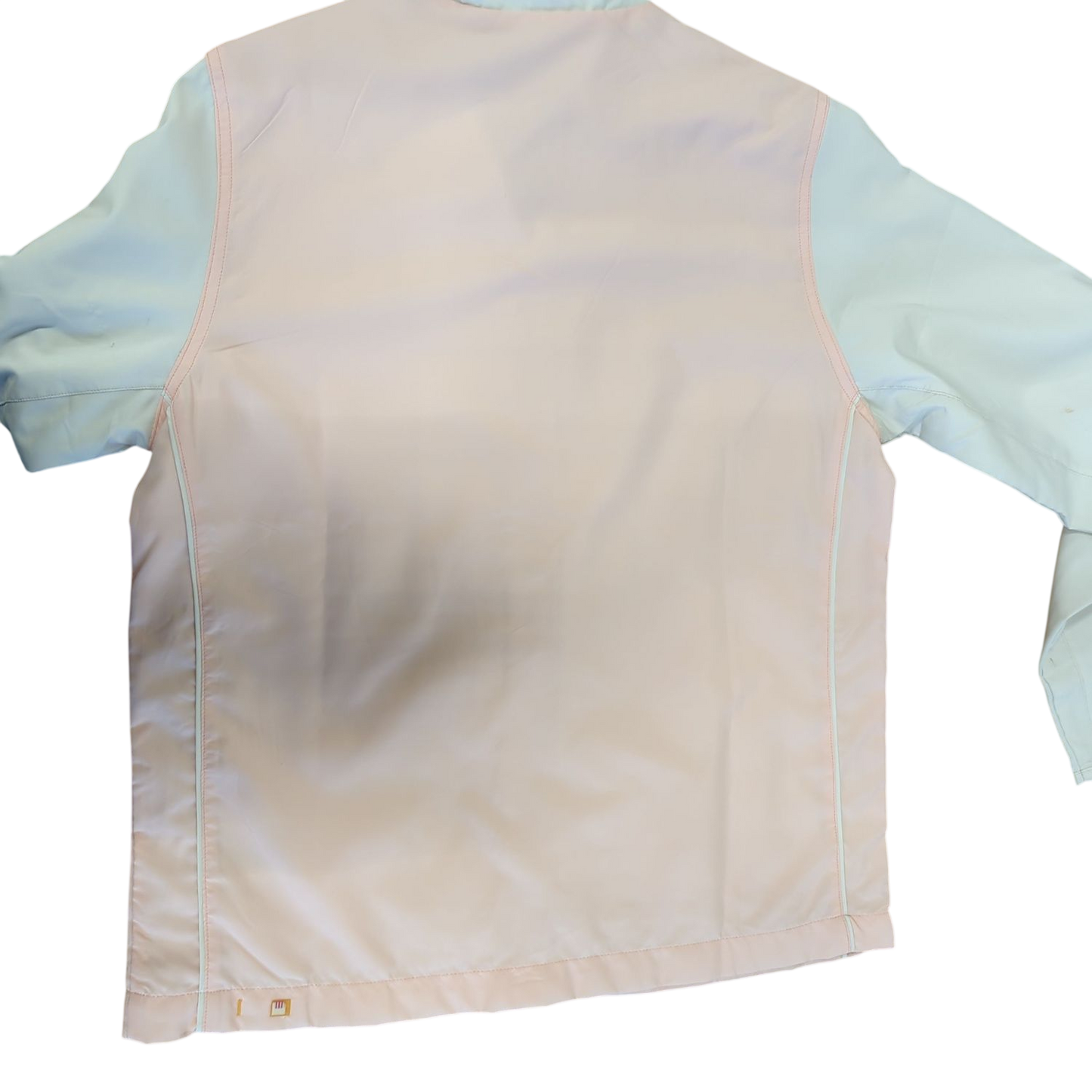 Adidas Pink & White Long Sleeve Polo Shirt - Size D (EU 42/44)