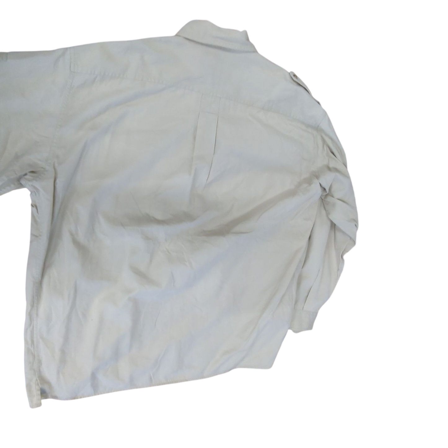 Marlboro Classics Beige Button-Down Shirt - Size L