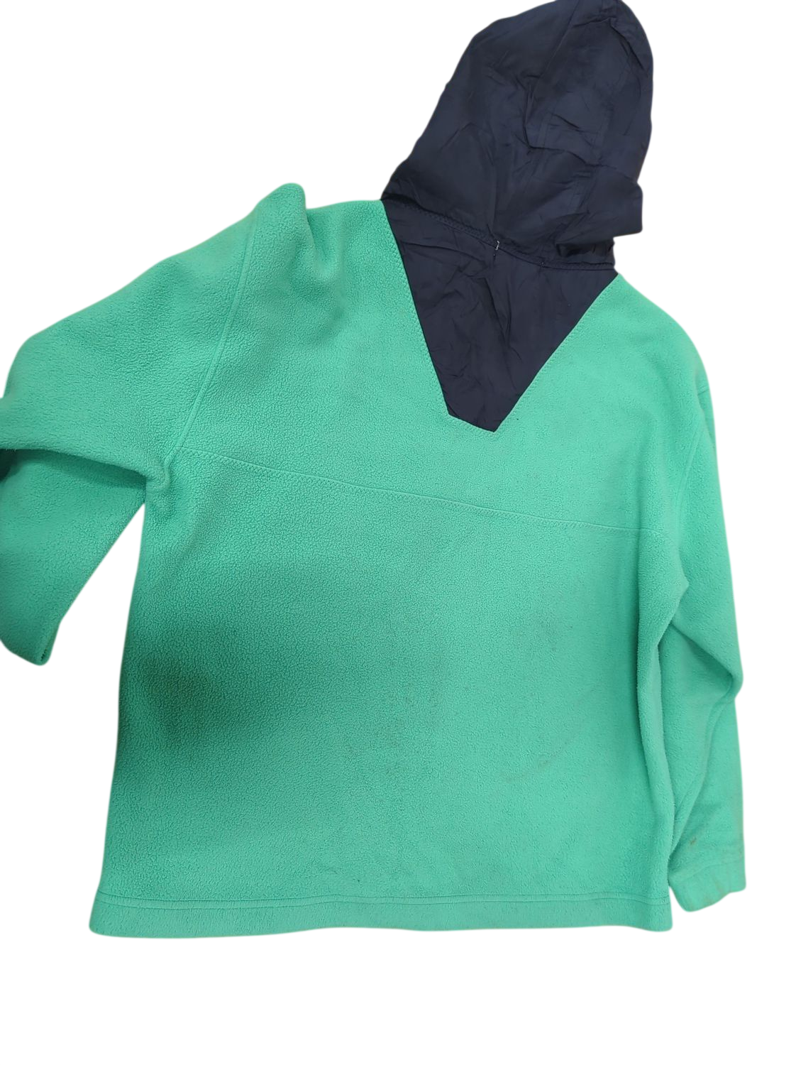 Stone Island Green Fleece Jacket with Navy Patch