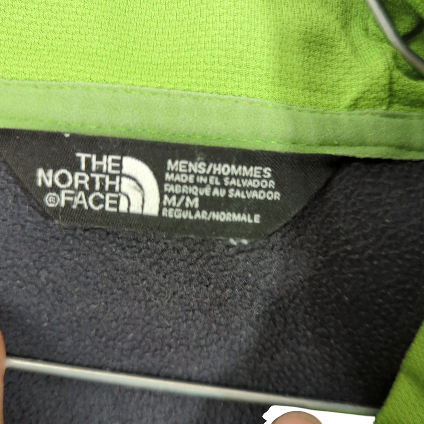 The North Face Black Windbreaker Jacket with Green Accents