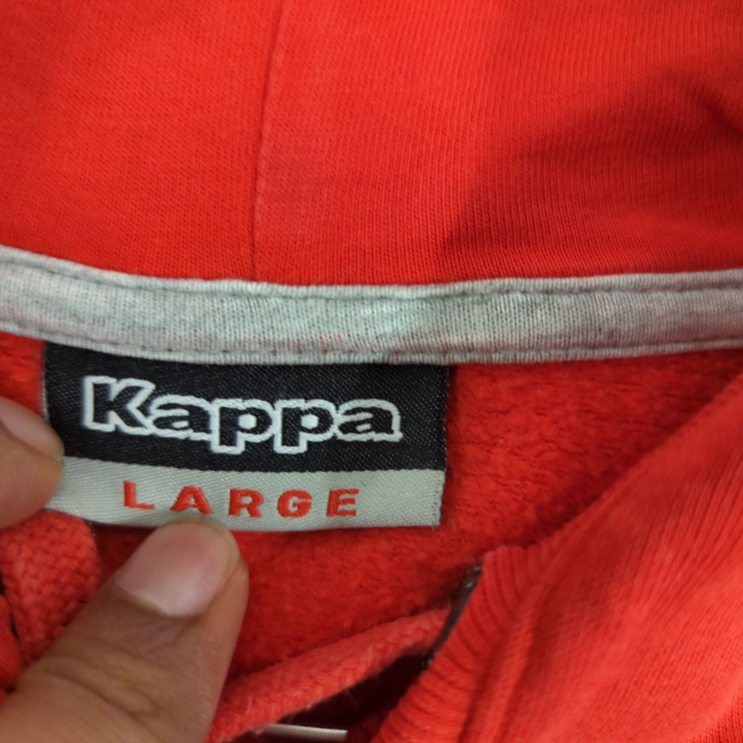 Kappa Red Sweatshirt with 1967 Sportswear Logo - Size Large