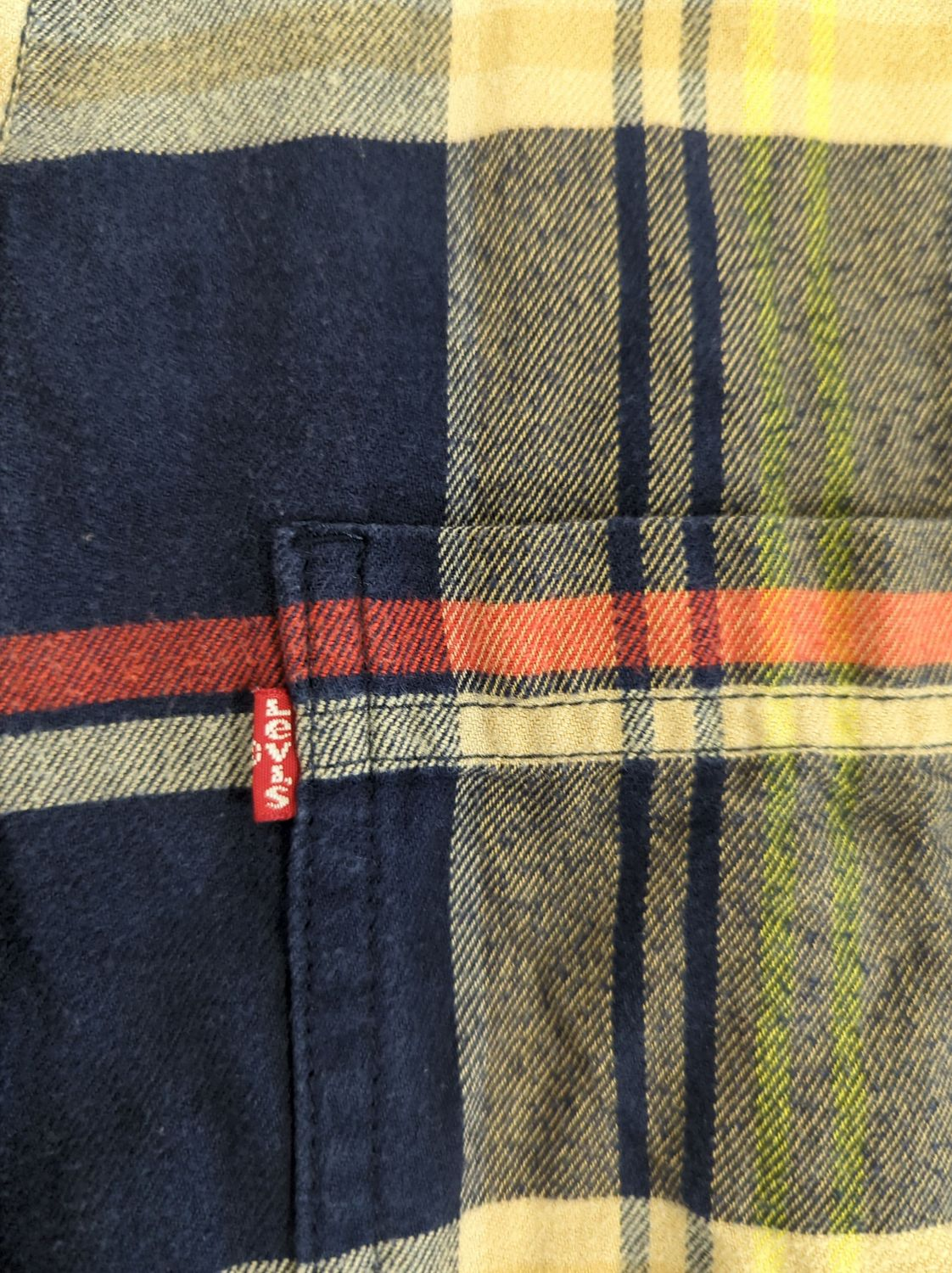 Levi's Plaid Flannel Button-Down Shirt - Size S