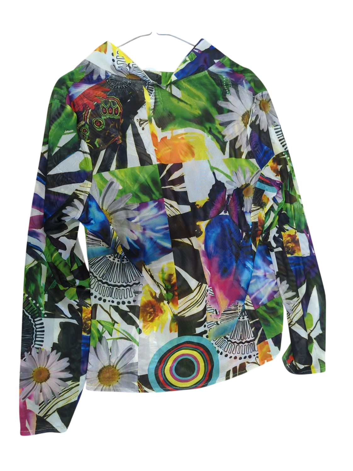 Desigual Colorful Floral Print Blazer - Size 44