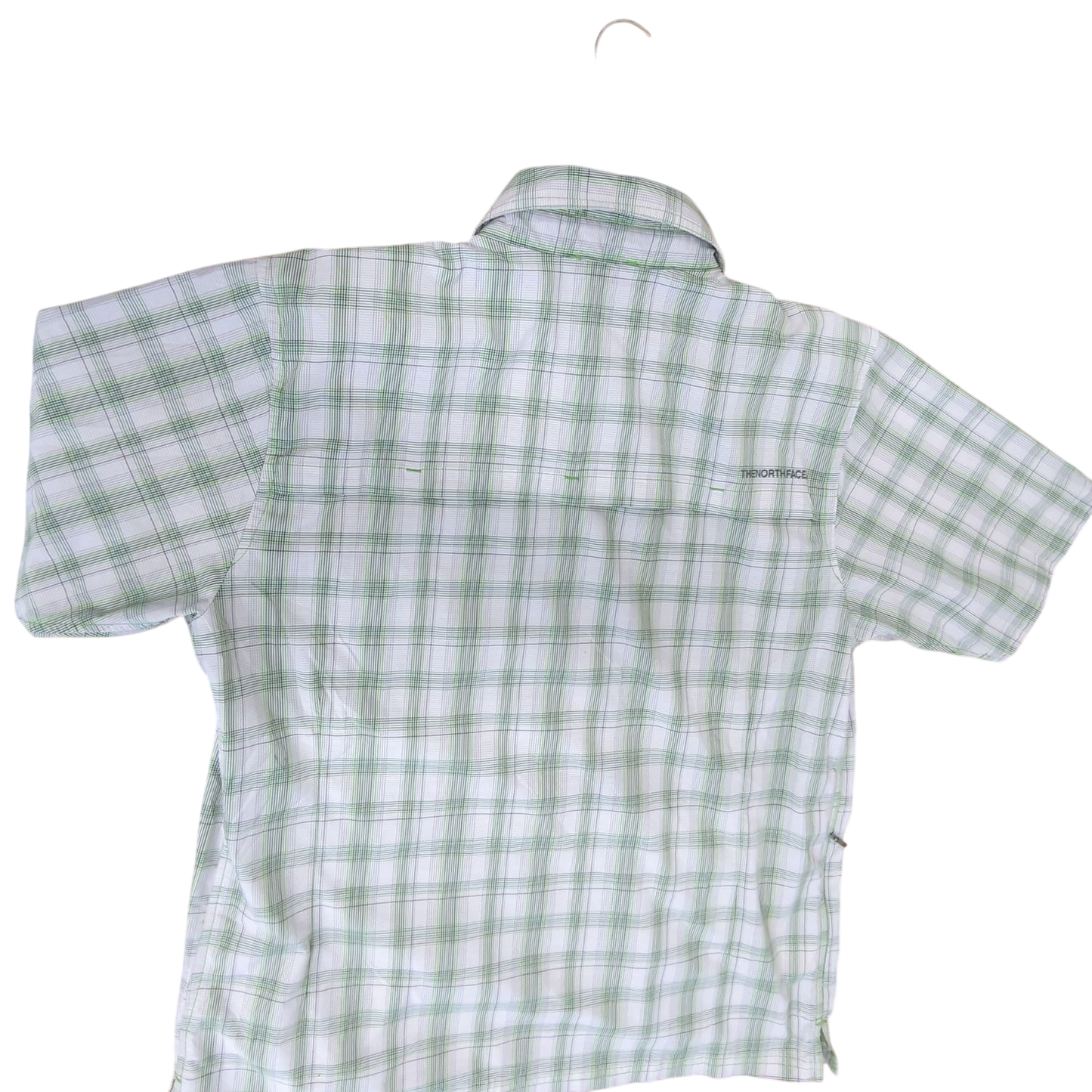 The North Face Green Plaid Short Sleeve Button-Down Shirt - Size M