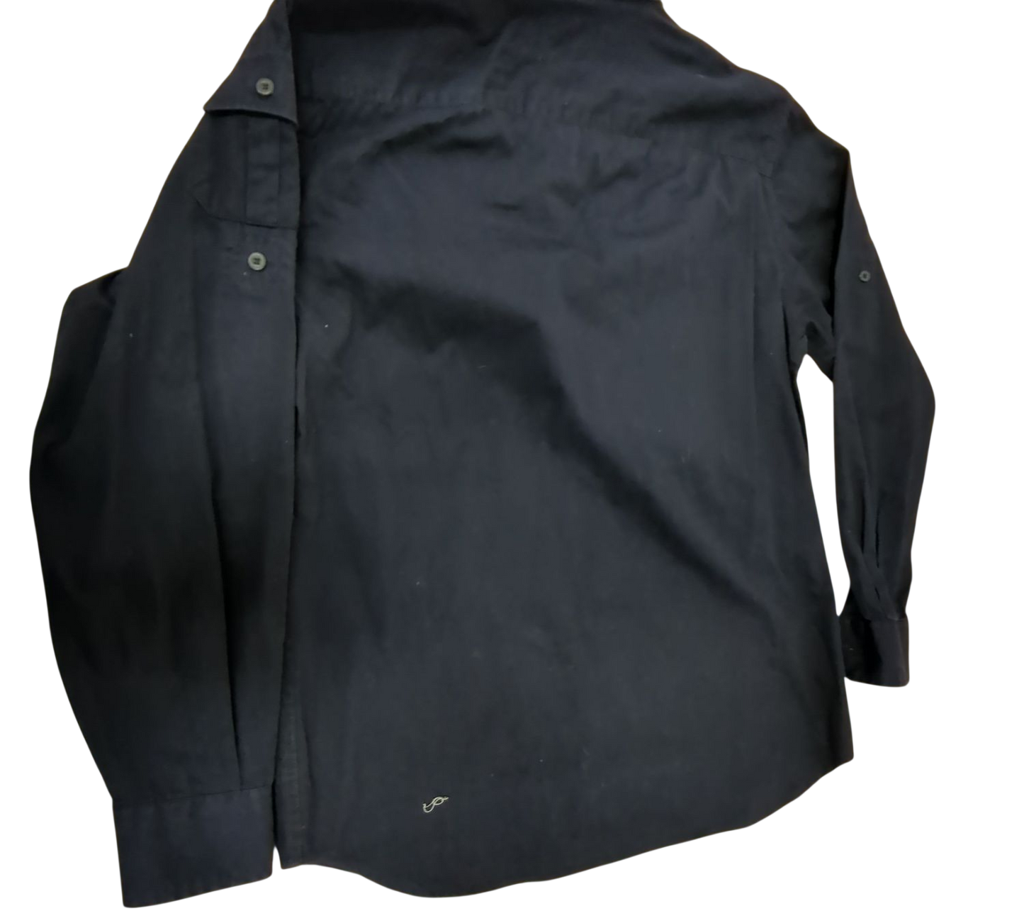 GAS Clothing Navy Button-Down Shirt with Chest Pockets
