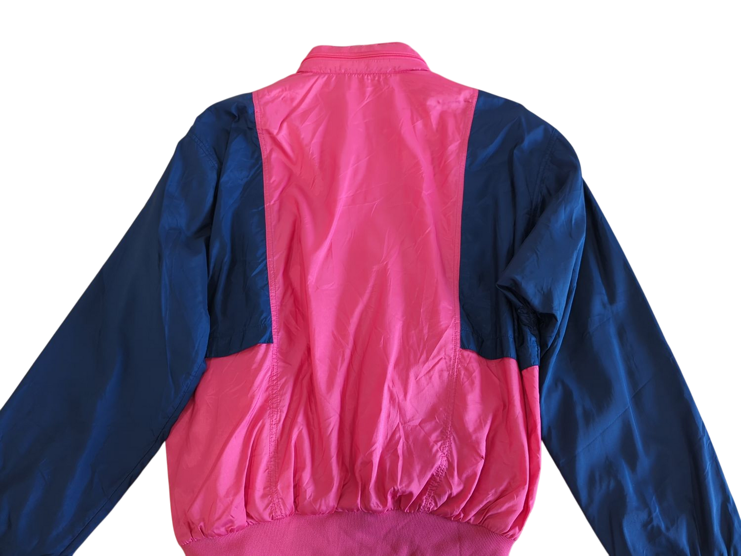 Vintage Adidas Pink & Navy Windbreaker Jacket - Size 42