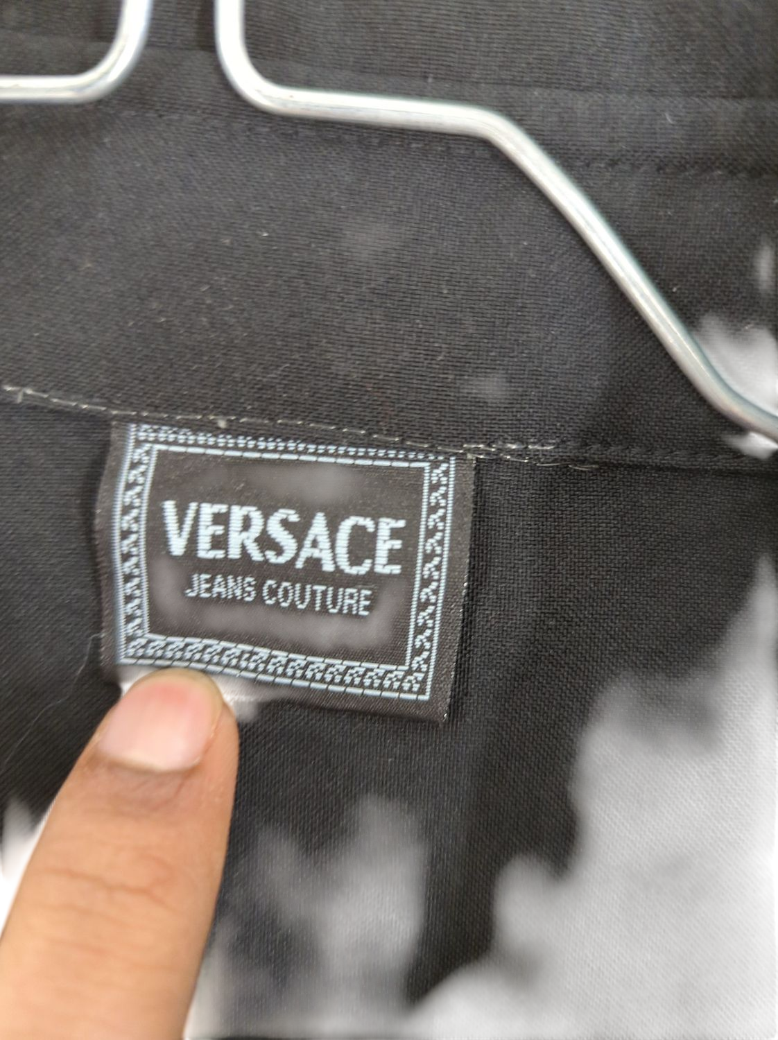 Versace Jeans Couture Black Button-Up Shirt