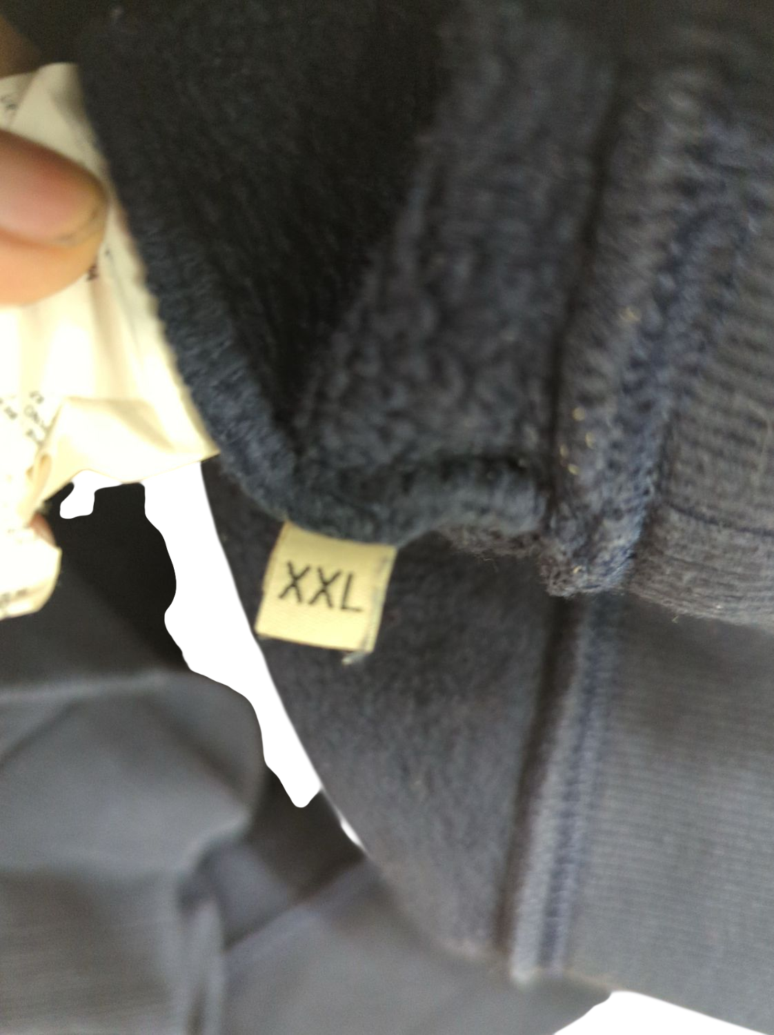 Napapijri Navy Blue Zip-Up Jacket - Size XXL