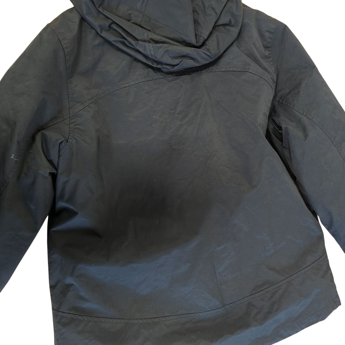 Quechua Black Windbreaker Jacket with Pink Lining - Size M