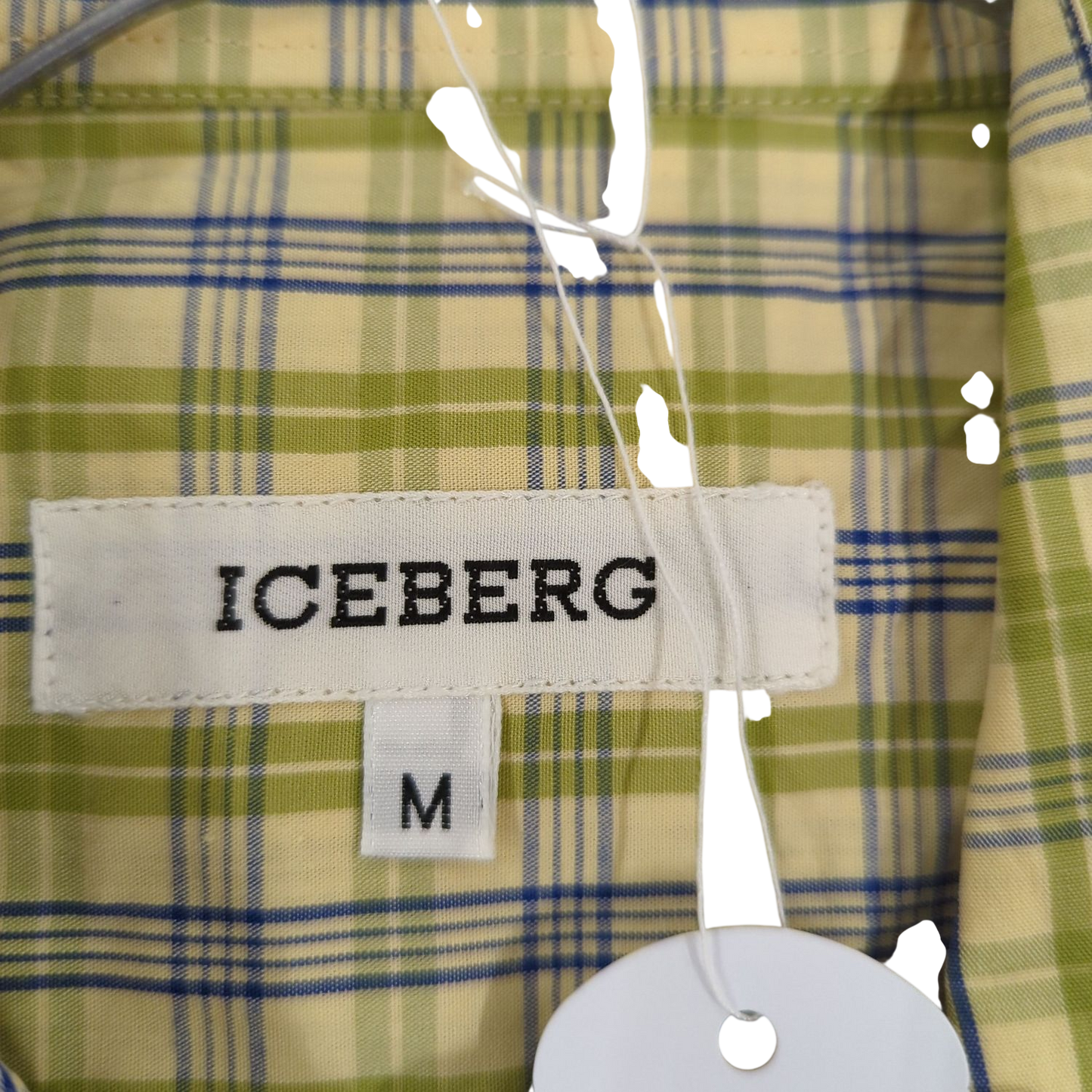 ICEBERG Yellow Plaid Button-Down Shirt - Size M