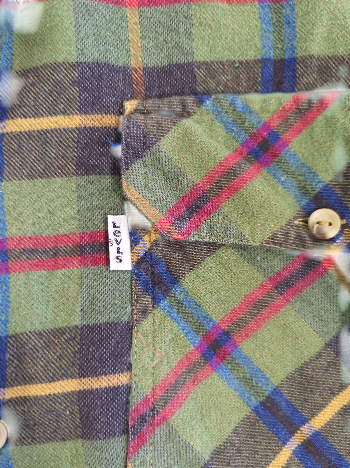 Vintage Levi Strauss & Co. Plaid Flannel Button-Down Shirt