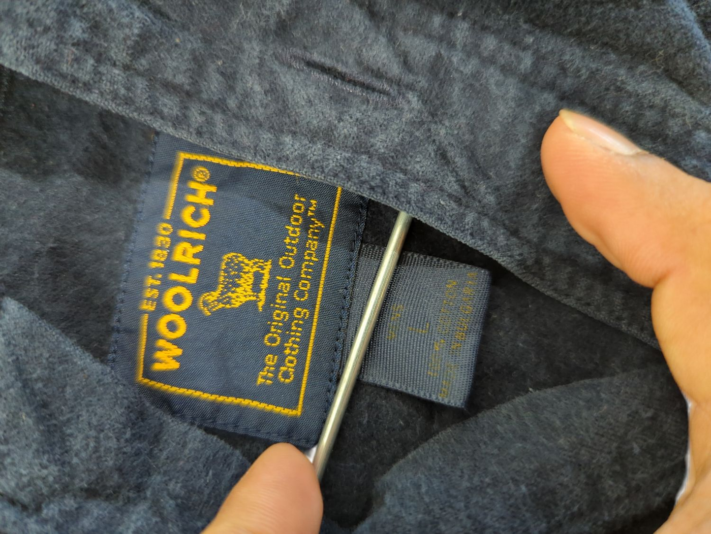 Woolrich Navy Button-Down Shirt - The Original Constructor