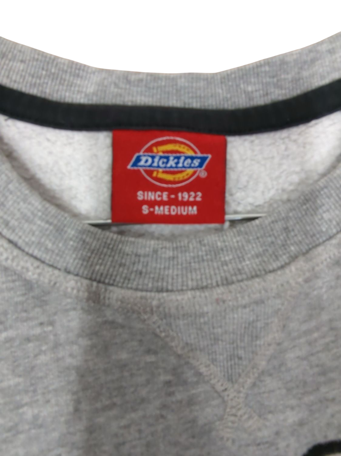 Dickies Grey Sweatshirt - Size S-Medium - Authentic Brand Logo