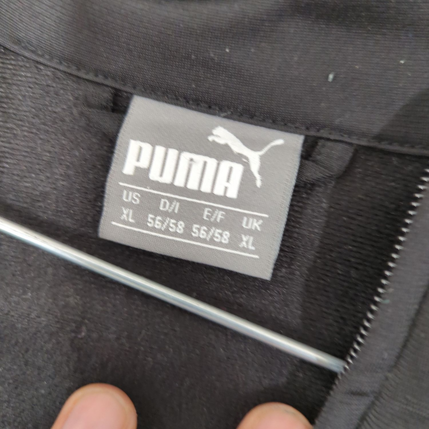 PUMA Black & Blue Zip-Up Track Jacket - Size XL