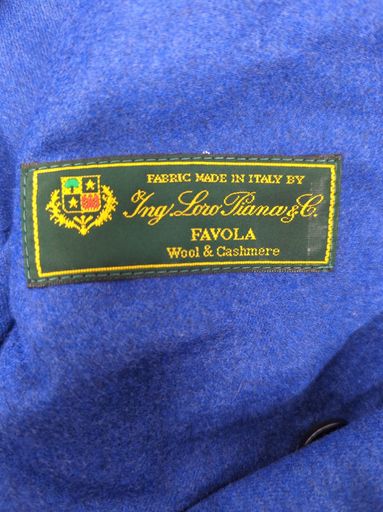 MB Napoli Royal Blue Double-Breasted Wool & Cashmere Blazer