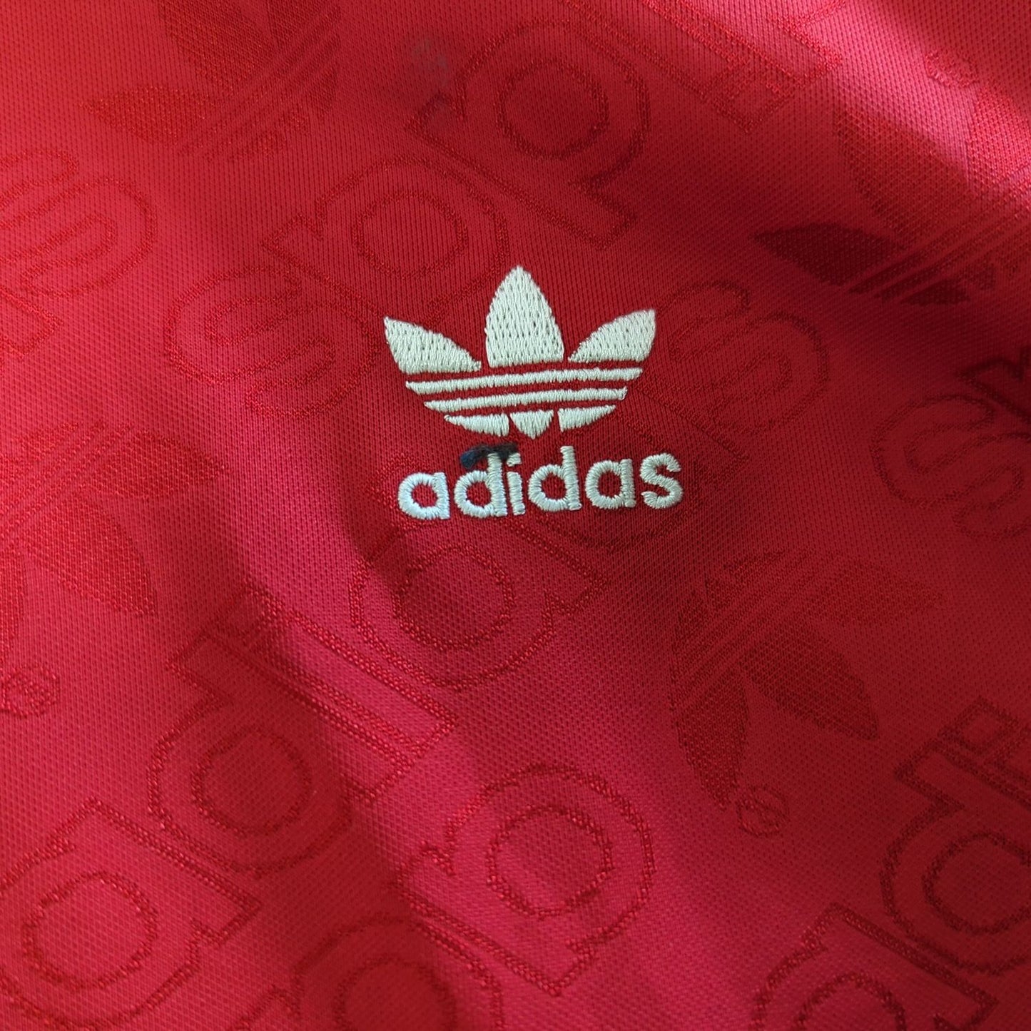 Adidas Red Sweatshirt with Classic 3-Stripes - UK 10/US S