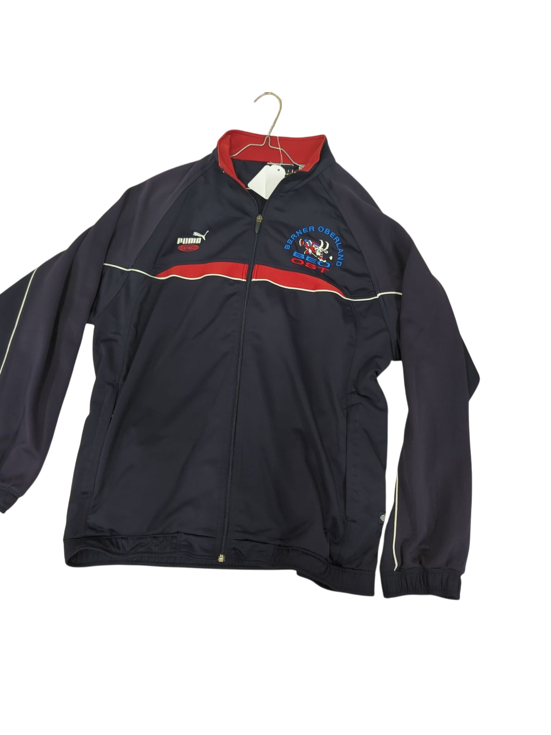 Puma Navy & Red Windbreaker Jacket - Size L - Hotel Strike