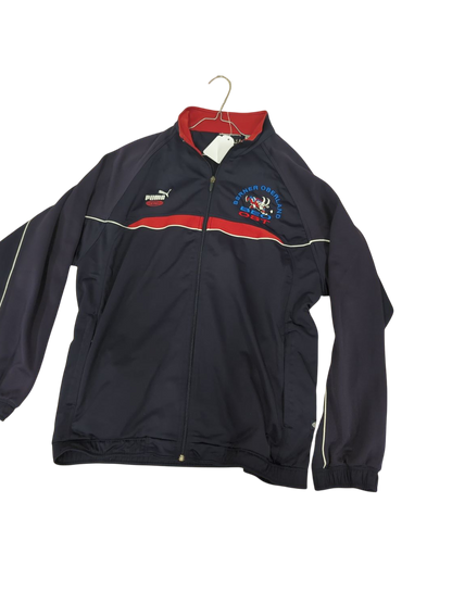Puma Navy & Red Windbreaker Jacket - Size L - Hotel Strike