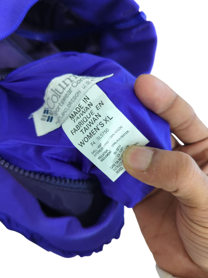 Columbia Purple Windbreaker Jacket - Size XL