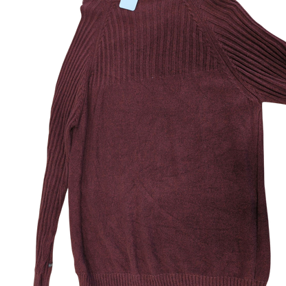 Columbia Burgundy Crew Neck Sweater - Men's Size XL