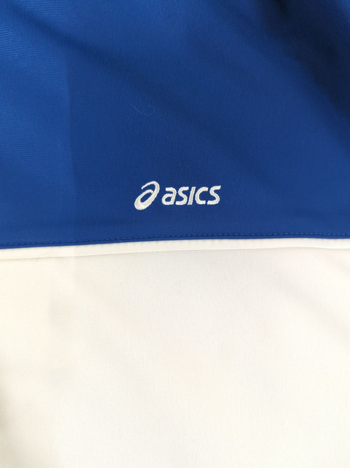 Asics Blue & White Windbreaker Jacket - Size XL
