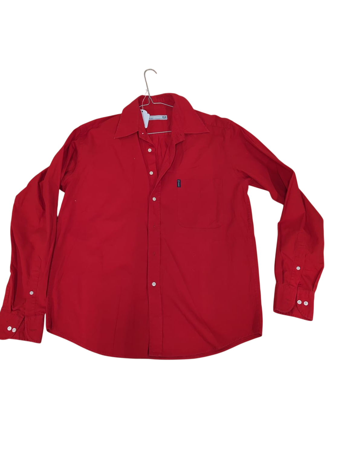 Sergio Tacchini Red Button-Down Shirt - Size L