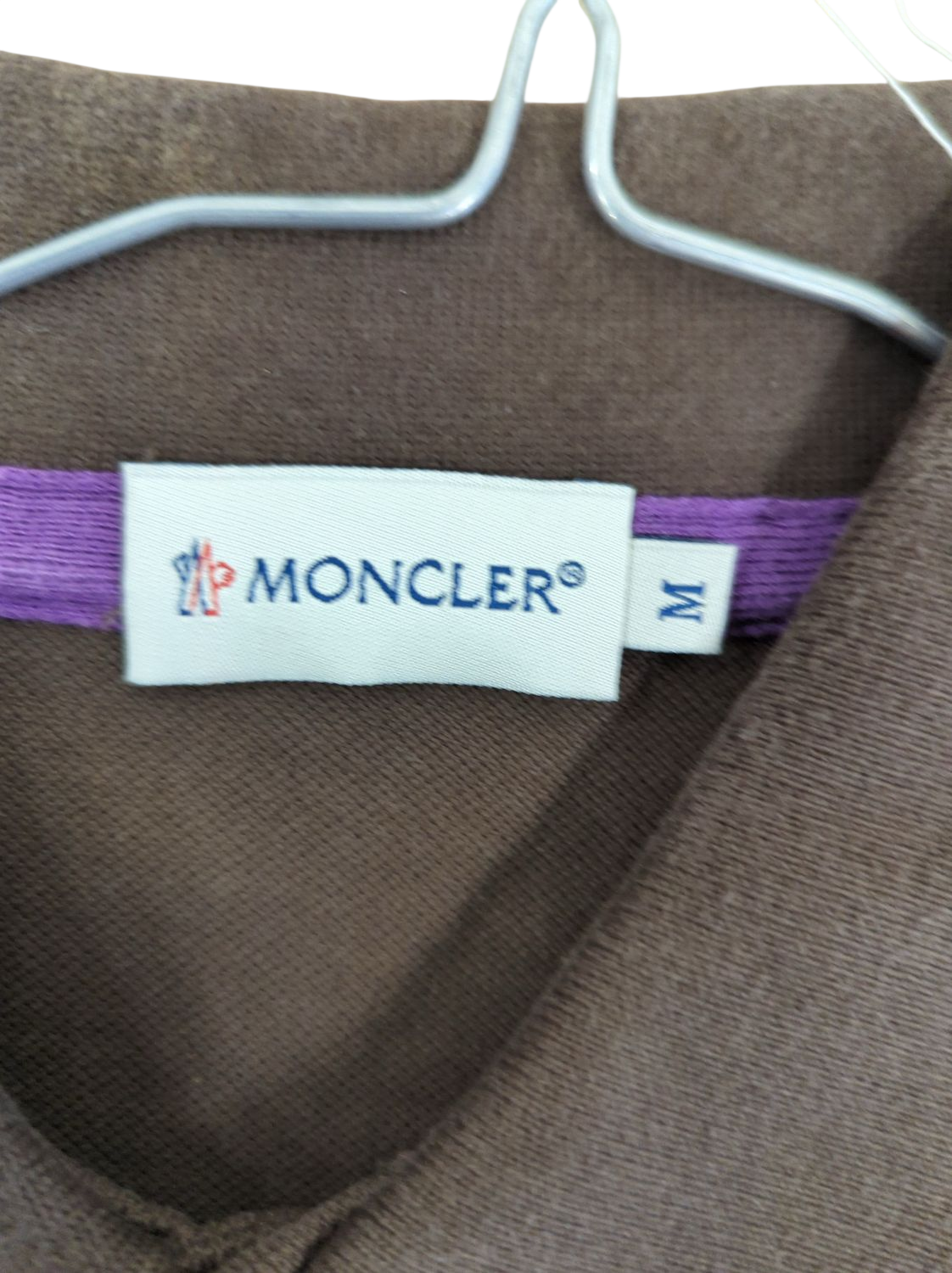 Moncler Brown Polo Shirt - Size M
