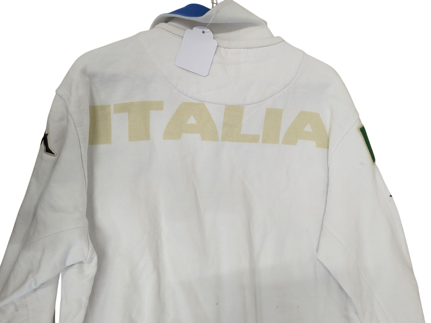 Kappa Italia White Track Jacket - Maglia Azzurra - Size Medium