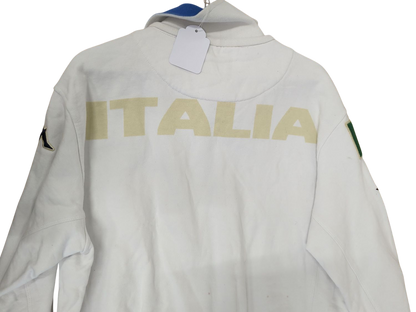 Kappa Italia White Track Jacket - Maglia Azzurra - Size Medium