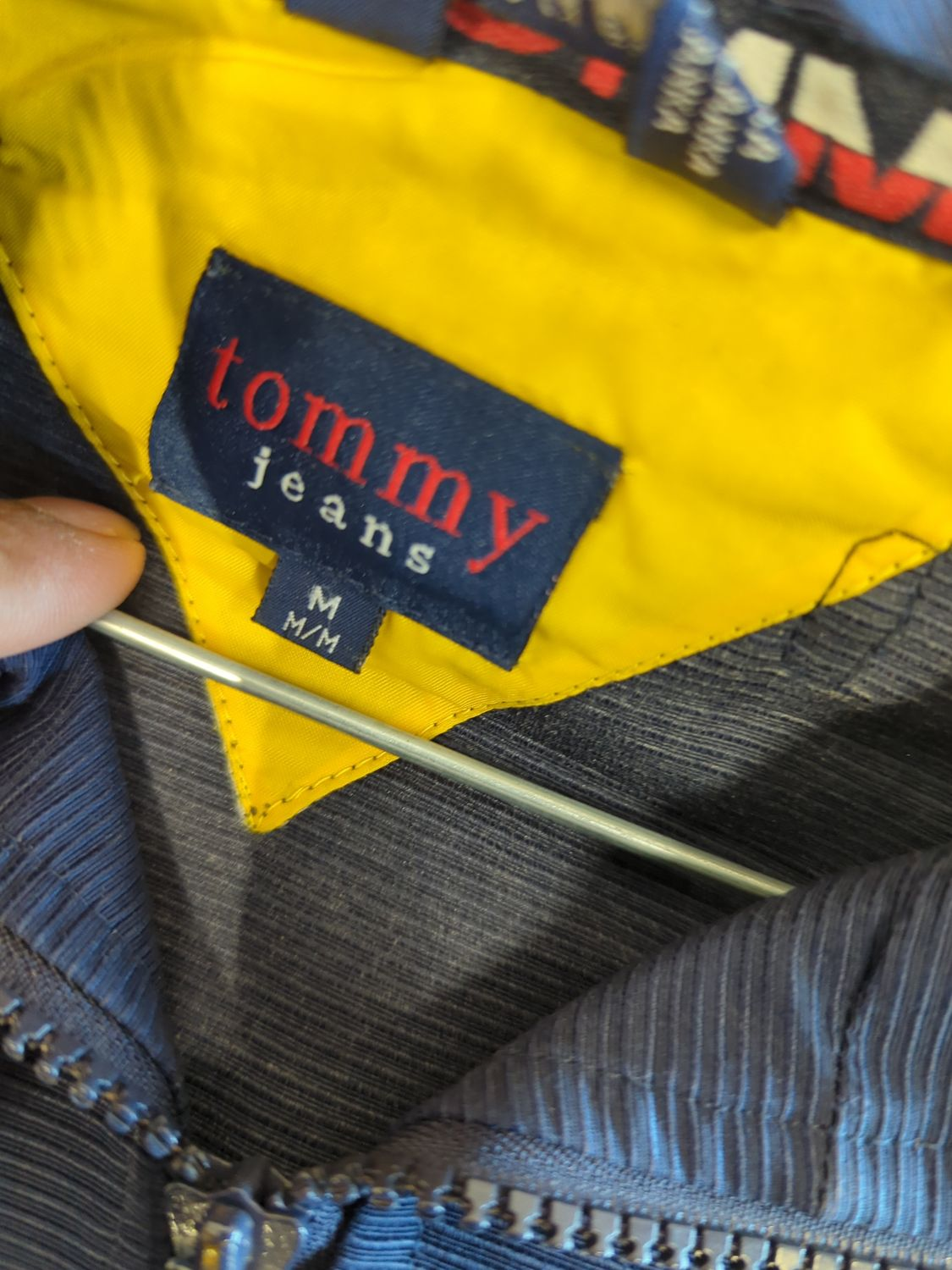 Tommy Hilfiger Navy Windbreaker Jacket - Size M