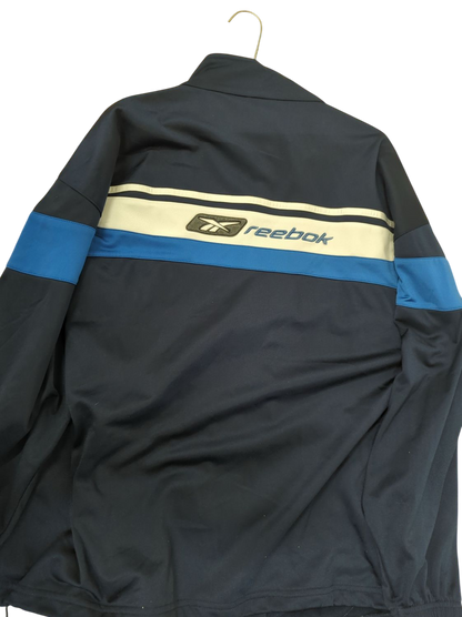 Reebok Vintage Windbreaker Jacket - Navy/Blue/White - Size L/XL