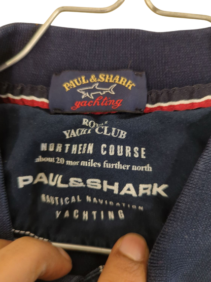 Paul & Shark Navy Blue Polo Shirt - Yacht Club Collection