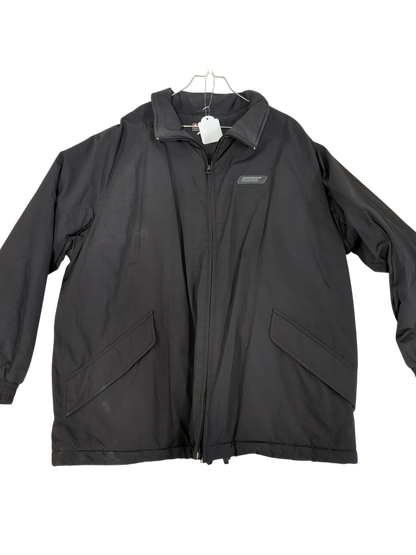 Lotto Black Windbreaker Jacket - Size XL