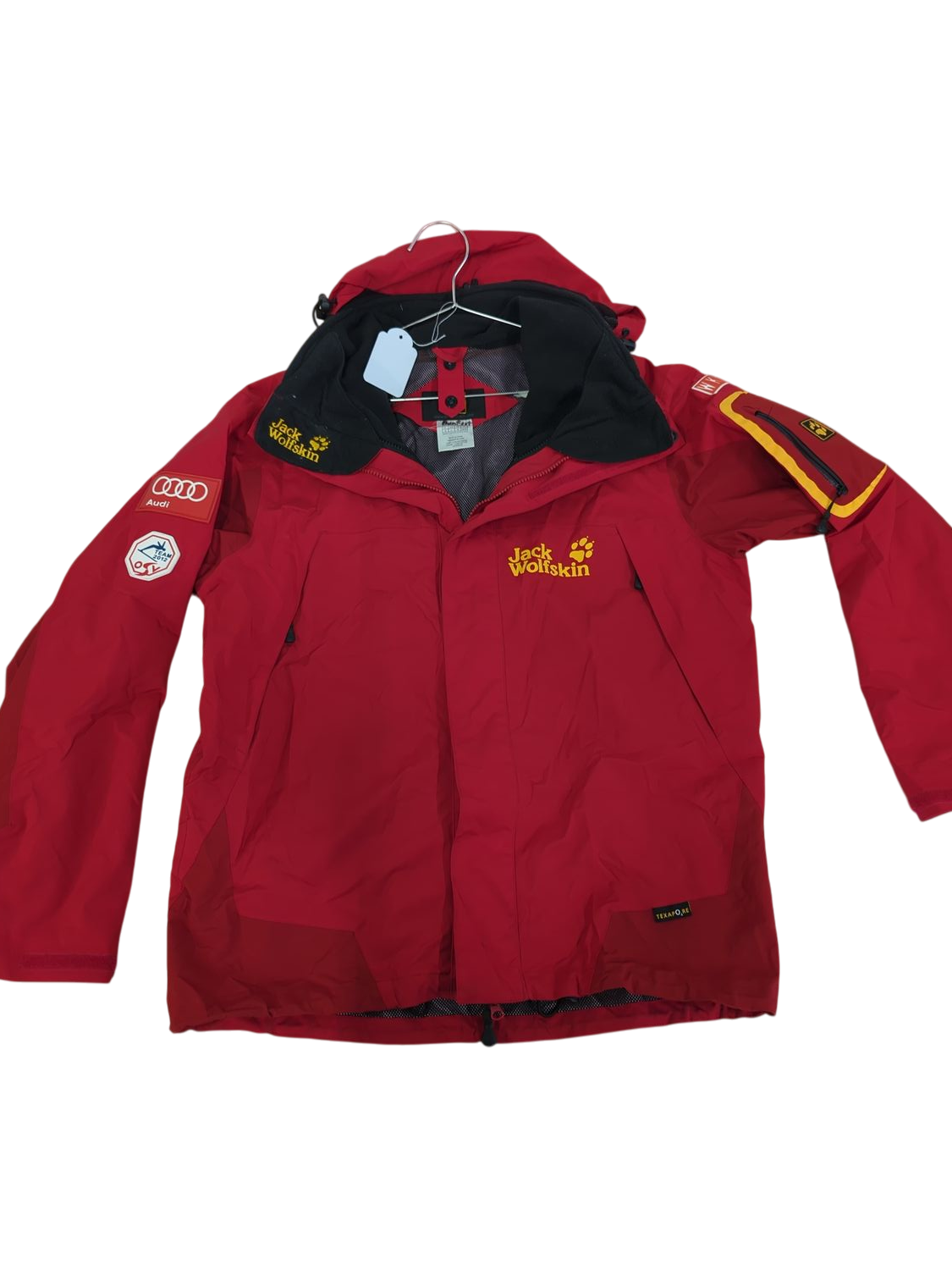 Jack Wolfskin Austria Power Team Red Windbreaker Jacket - Size M