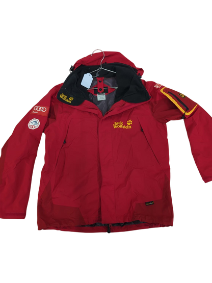 Jack Wolfskin Austria Power Team Red Windbreaker Jacket - Size M