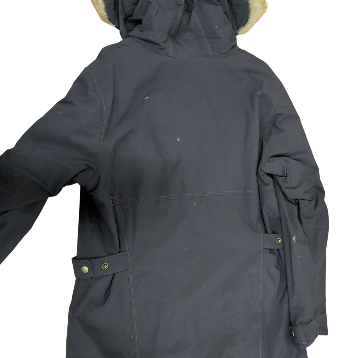 Columbia Navy Parka Jacket with Fur Hood - Size XL