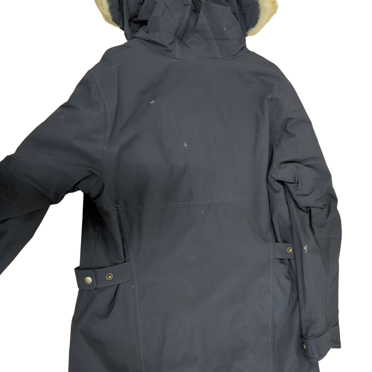 Columbia Navy Parka Jacket with Fur Hood - Size XL