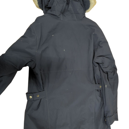 Columbia Navy Parka Jacket with Fur Hood - Size XL
