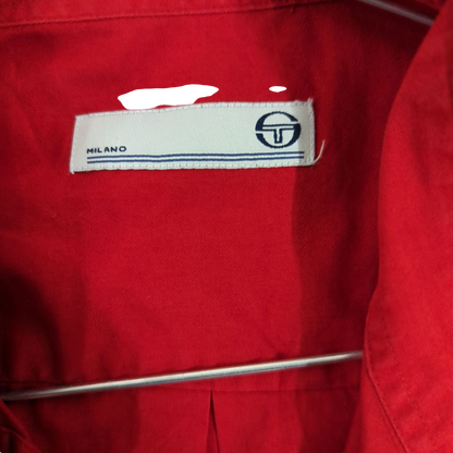 Sergio Tacchini Red Button-Down Shirt - Size L