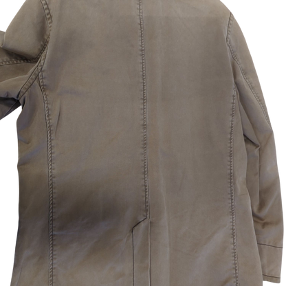 GAP Beige Cotton Jacket with Navy Lining - Size L